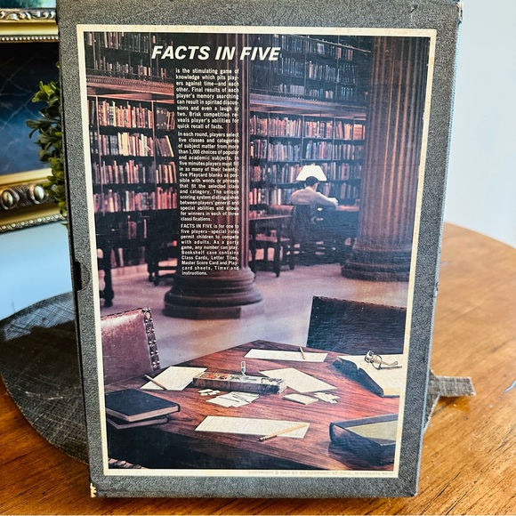 💚 VINTAGE FACTS IN FIVE 1967 THE GAME OF KNOWLEDGE COLLECTIBLE BY 3M COMPANY - Picture 2 of 5